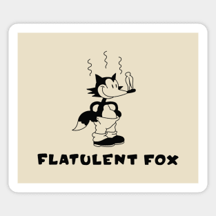 Flatulent Fox Sticker